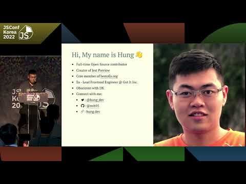 How I Got 1600 Stars on GitHub in 2 months of Open Source Work by Hung Viet Nguyen|JSConf Korea 2022