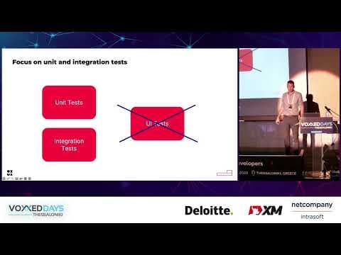 Voxxed Days Thessaloniki 2023 - Scaling Automated Testing & Architecture from Startup to Enterprise
