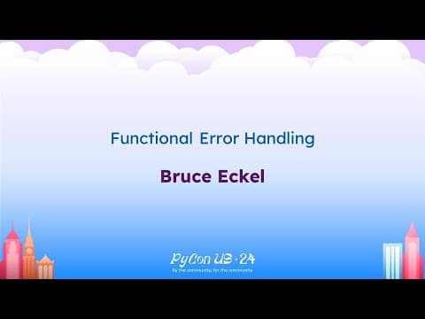 Talks - Bruce Eckel: Functional Error Handling