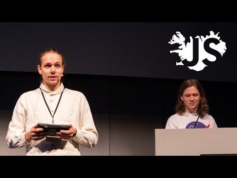 Halldór & Þórður: Paint Splatter: The making of an interactive artwork | JSConf Iceland 2018