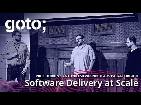 How Corsearch Manages Software Delivery at Scale • N. Durkin, N. Papageorgiou & A. Silva • GOTO 2022