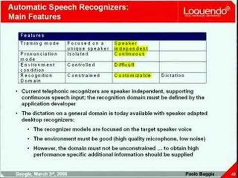 Speech Technologies and Platforms - Present and Future Evolutions