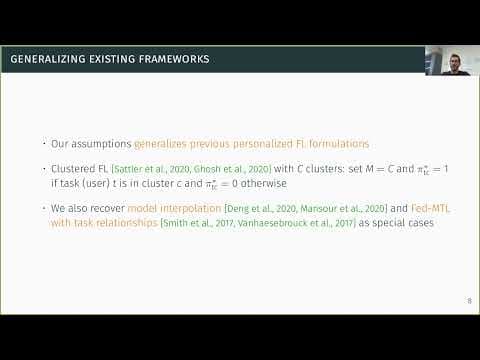 Federated Multi-Task Learning under a Mixture of Distributions