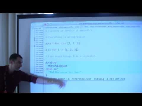Jeremy Ashkenas: A Cup of CoffeeScript