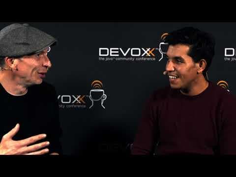 Mohammed Aboullaite talks to Mark Hazell at Devoxx BE 2019