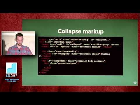 [CSSConfUS 2013] Ryan Seddon: Creating Interaction with CSS and Checkboxes