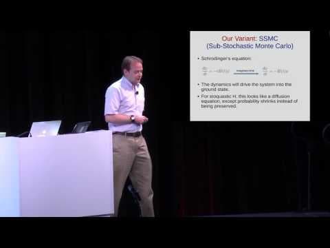 AQC 2016 - Adiabatic Quantum Computer vs. Diffusion Monte Carlo