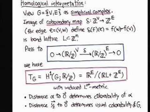 Bay Area Discrete Math Day XII: The Coloring Torus of a...