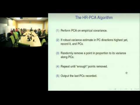 Robust High Dimensional Principal Components Analysis