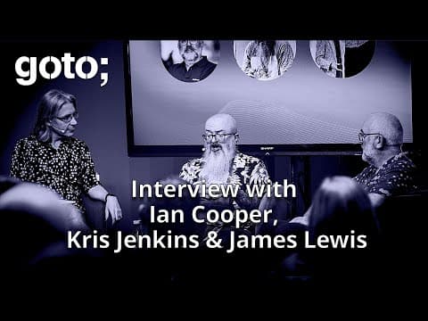Panel: Microservices, Where Did It All Go Wrong • Ian Cooper, James Lewis & Kris Jenkins • GOTO 2024
