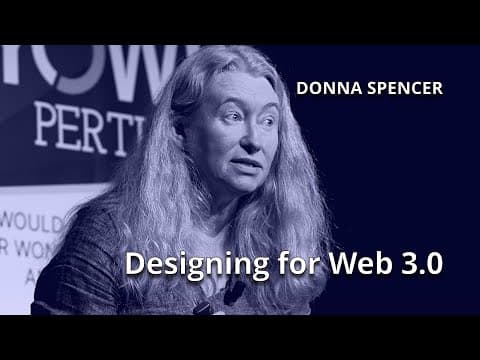 Designing for Web3 • Donna Spencer • YOW! 2022