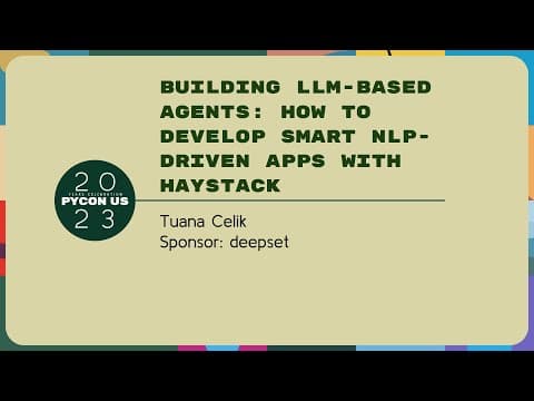 Sponsor Presentation - Tuana Celik: Building LLM-based Agents