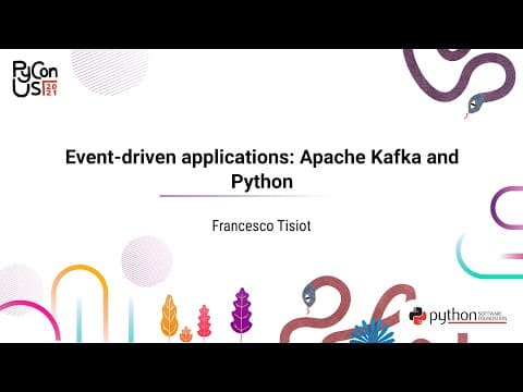 TALK / Francesco Tisiot / Event-driven applications: Apache Kafka and Python