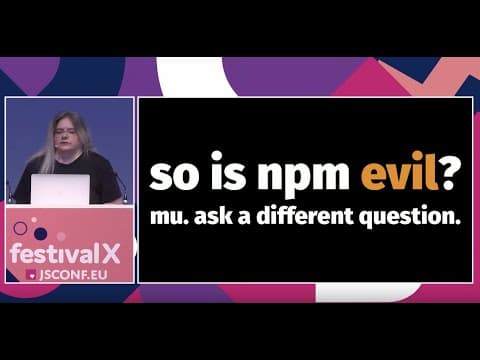 The economics of open source by C J Silverio | JSConf EU 2019