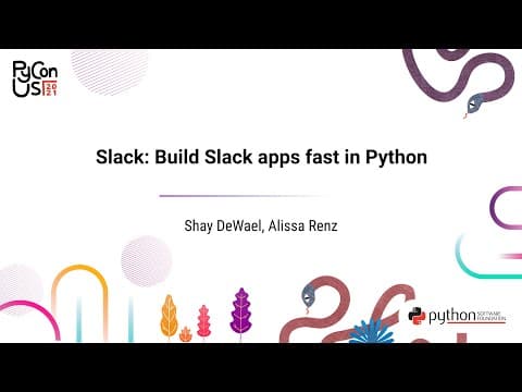 SPONSOR WORKSHOP / Shay DeWael and Alissa Renz /Slack