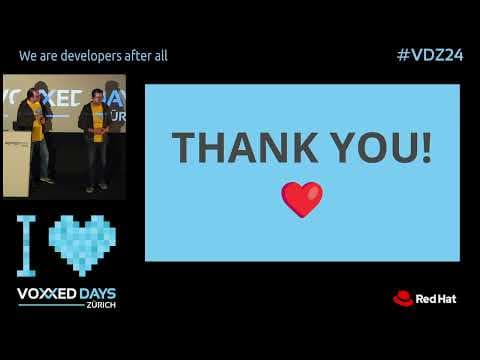 Welcome to the 8th edition of VoxxedDays Zürich by Federico Yankelevich and Patrick Baumgartner