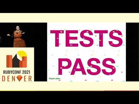 RubyConf 2021 - Blank Page Panic! Creating Confidence with TDD by Elayne Juten