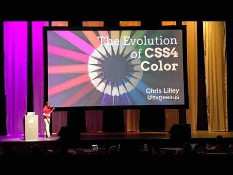 Chris Lilley: The Evolution Of CSS4 Colors - CSSConf.Asia 2016