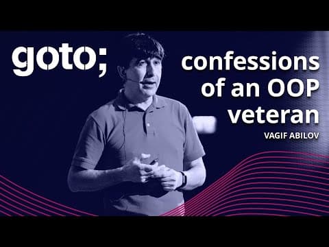 Life After Business Objects: Confessions of an OOP Veteran • Vagif Abilov • GOTO 2021