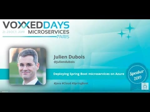 Deploying Spring Boot microservices on Azure by Julien Dubois