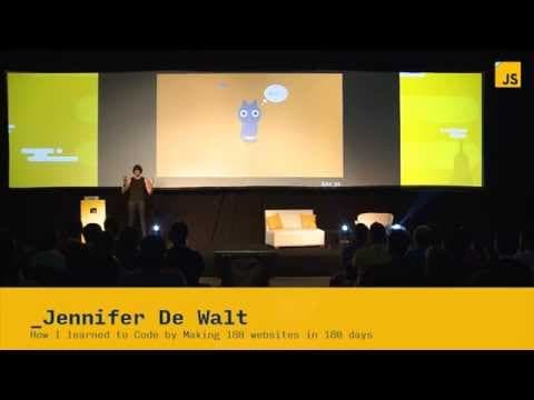 Jennifer De Walt: How I learned to Code by Making 180 websites in 180 days | JSConf.ar 2014