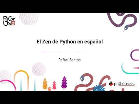 CHARLAS / Rafael Santos / El Zen de Python en español