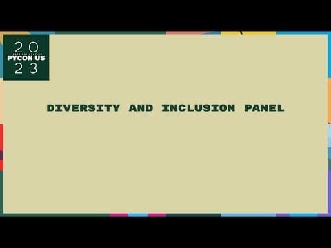 Keynote Speaker - Diversity and Inclusion Panel