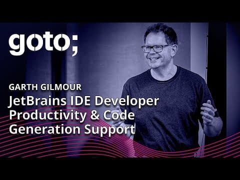 JetBrains IDE Developer Productivity & Code Generation Support • Garth Gilmour • GOTO 2024