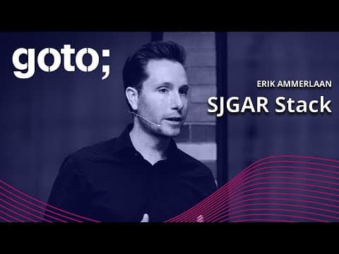 How the SJGAR Stack Accelerated Our Digital Transformation • Erik Ammerlaan • GOTO 2022