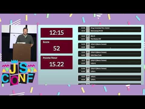 Tour de Bikeshare: Setting World Records with JavaScript - Kyle Hill - JSConf US 2019