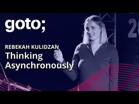 Thinking Asynchronously: App Integration Patterns for Microservices • Rebekah Kulidzan • GOTO 2022