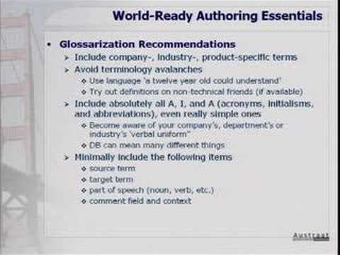 An Introduction to World Ready Authoring