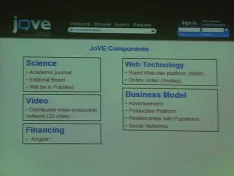 ScienceFoo Campers: JoVE (Journal of Visualized Experiments)