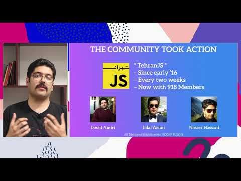 Essence of Community and Inclusiveness Profits from EU to Iran - Ali Tabibzadeh - JSConf EU 2018