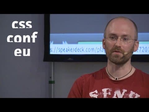 [CSSconf.eu 2013] Mike West - XSS. (No, the _other_ "S")