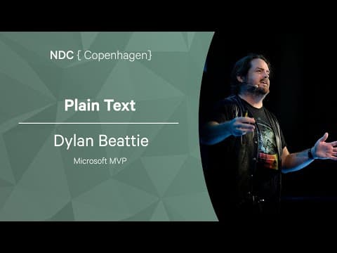 Plain Text - Dylan Beattie - NDC Copenhagen 2022