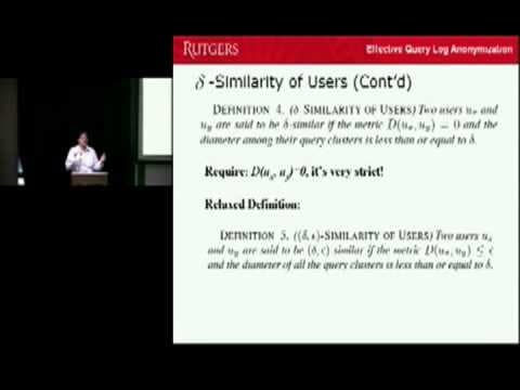 Effective Query Log Anonymization