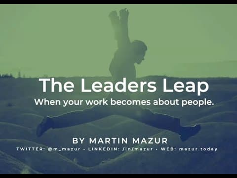 The Leader's Leap - Martin Mazur - NDC Oslo 2021