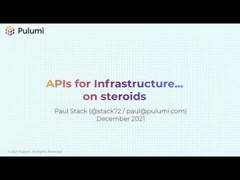 APIs for Infrastructure… on steroids - Paul Stack - NDC Oslo 2021