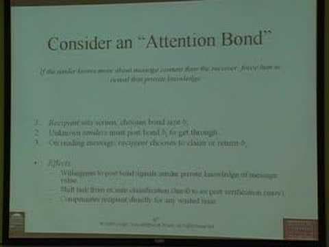 An Economic Response To Unsolicited Communication