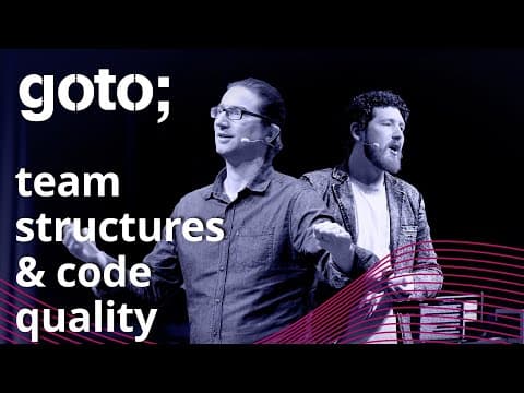 How Team Structure Influences Code Quality • Adam Tornhill & John Le Drew • GOTO 2019