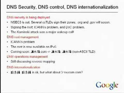 Standards, IETF and Google