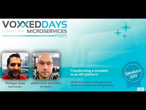 Transforming a monolith to an API platform by Abderrazak Bouadma, Philippe Anes