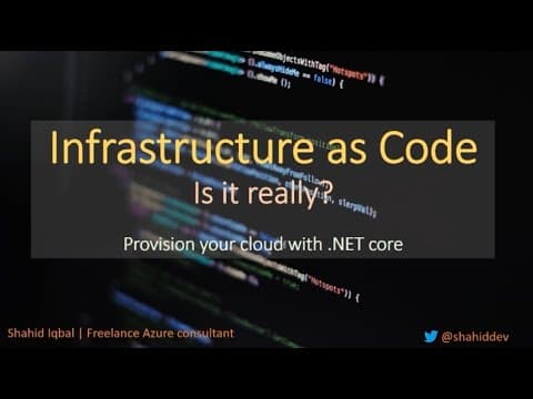 Infrastructure as code - is it really? - Shahid Iqbal