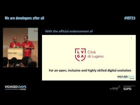 Welcome to Voxxed Days Ticino 2023 by Federico Yankelevich, Tiziano Leidi