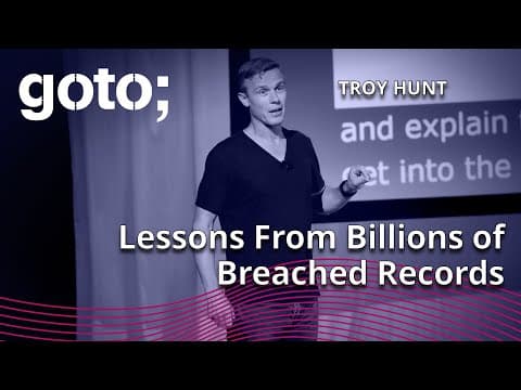 Have I Been Pwned? • Troy Hunt • GOTO 2023