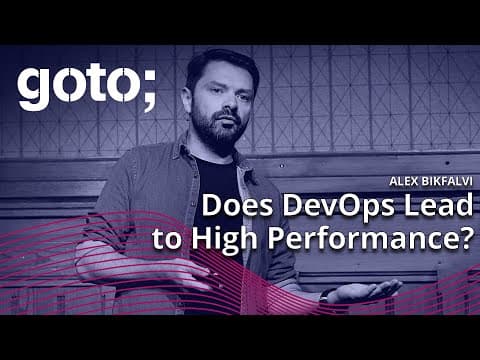 Achieving High Performance with an Internal Developer Platform • Alex Bikfalvi • GOTO 2022