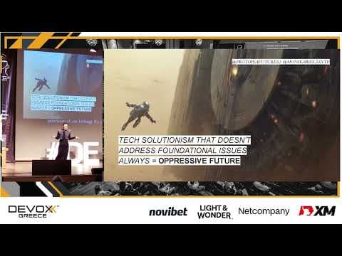 Devoxx Greece 2024 Protopia Futures: Human Agency vs Tech Theology opening keynote Monika Bielskyte