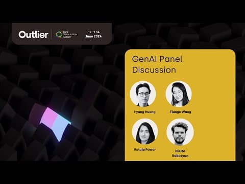 Nikita Rokotyan, Rutuja Pawar, Tiange Wang & I yang Huang—Gen AI Panel (Outlier 2024)