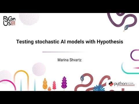 TALK / Marina Shvartz /  Testing stochastic AI models with Hypothesis